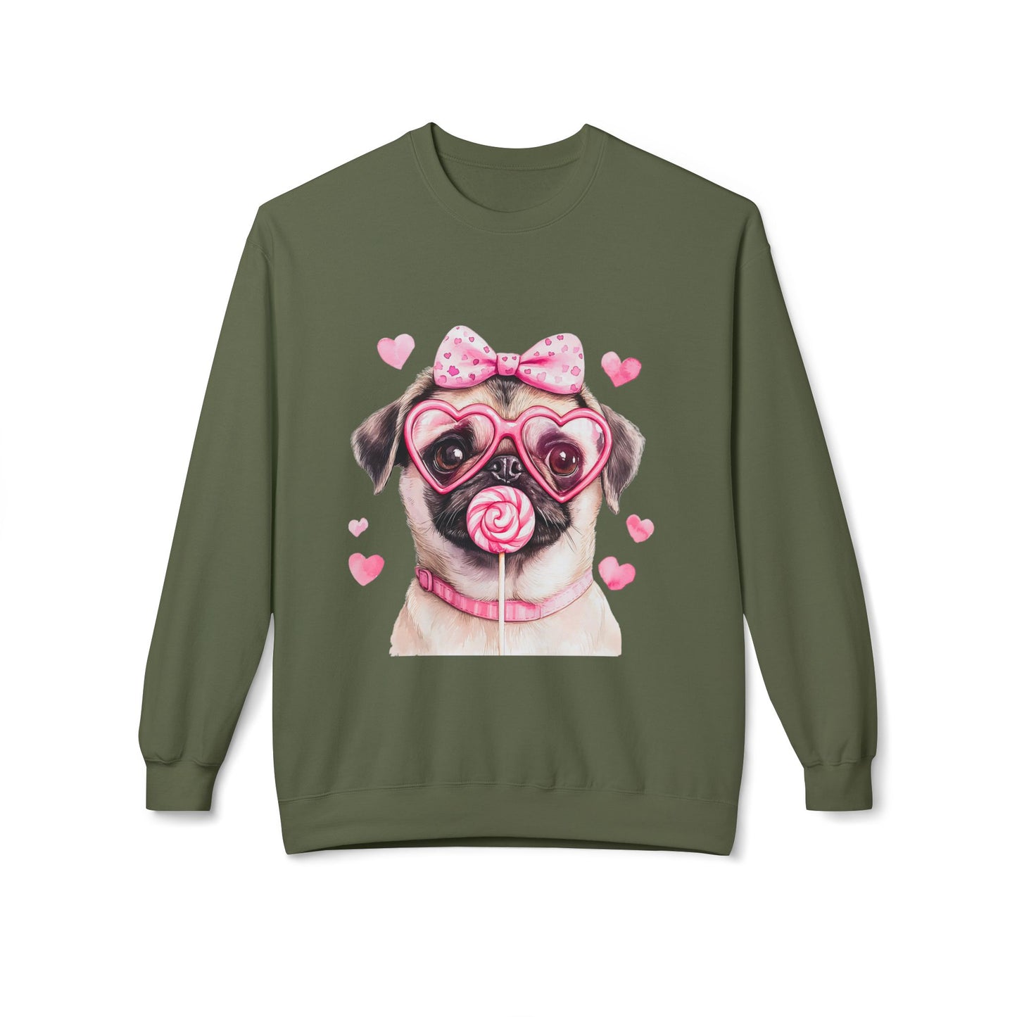 Valentines Unisex Midweight Softstyle Fleece Crewneck Sweatshirt
