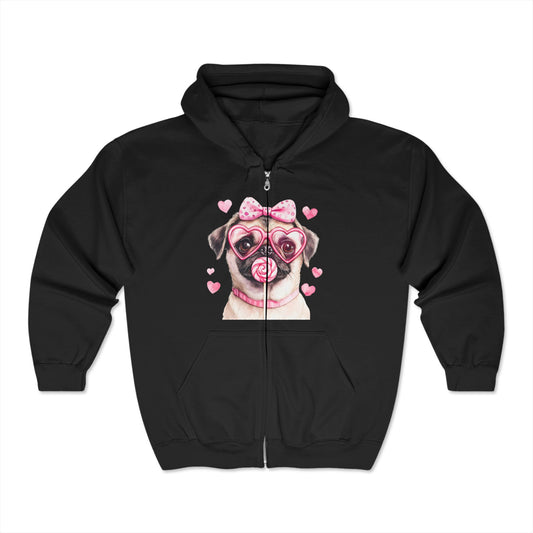 Valentines Unisex Heavy Blend™ Full Zip Hooded Sweatshirt