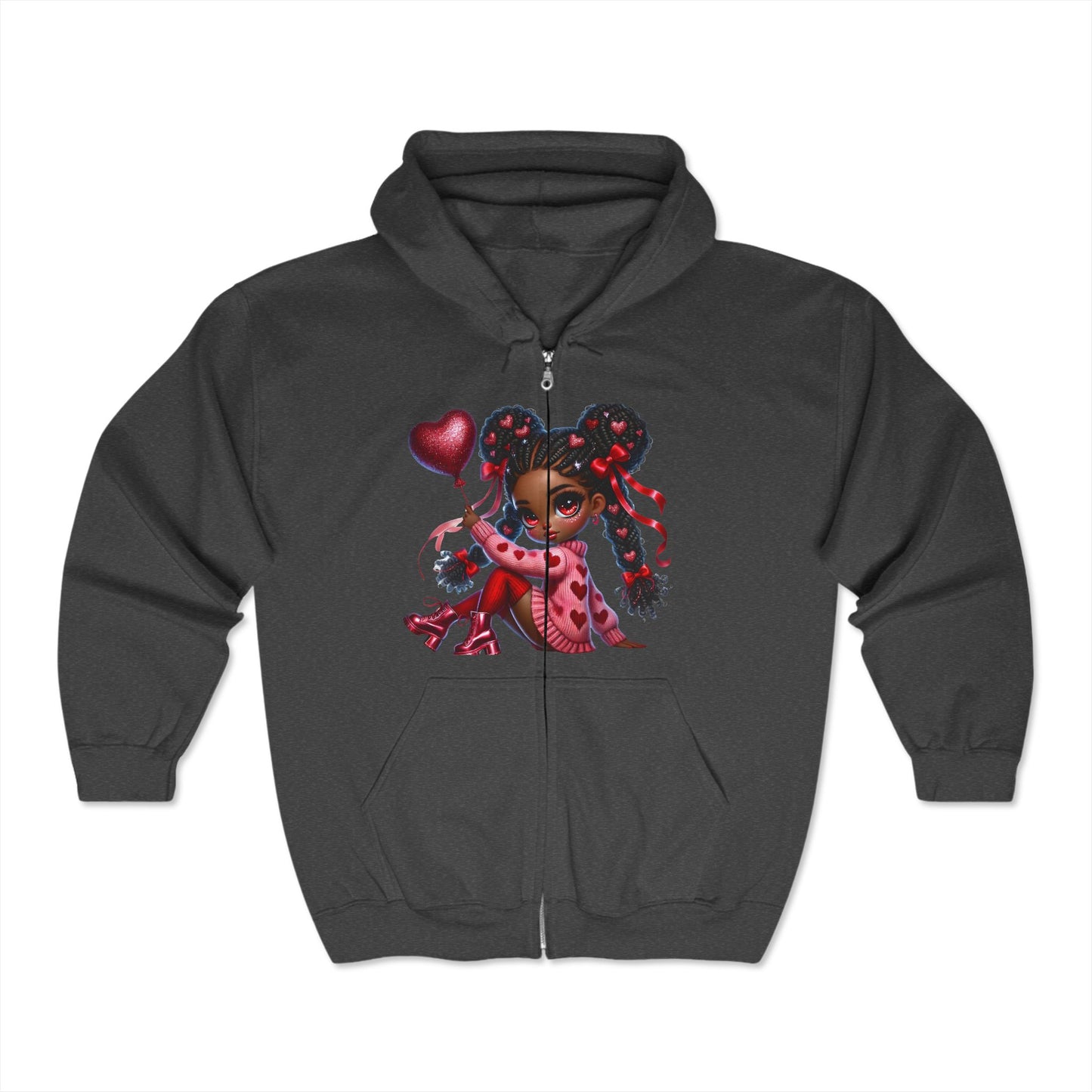 Valentines Unisex Heavy Blend™ Full Zip Hooded Sweatshirt