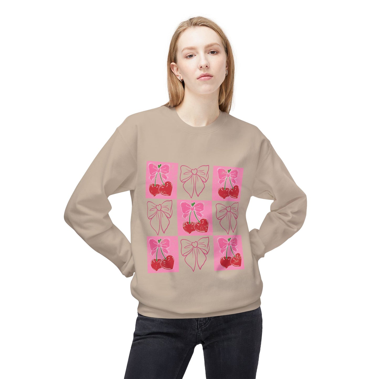 Valentines Unisex Midweight Softstyle Fleece Crewneck Sweatshirt