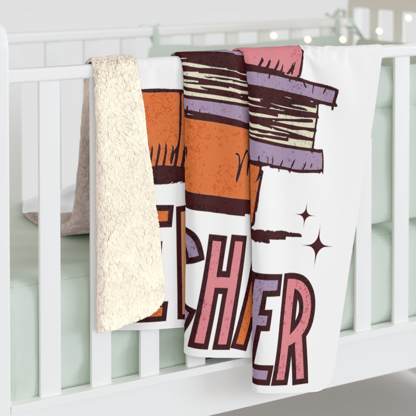 New Year Sherpa Fleece Blanket