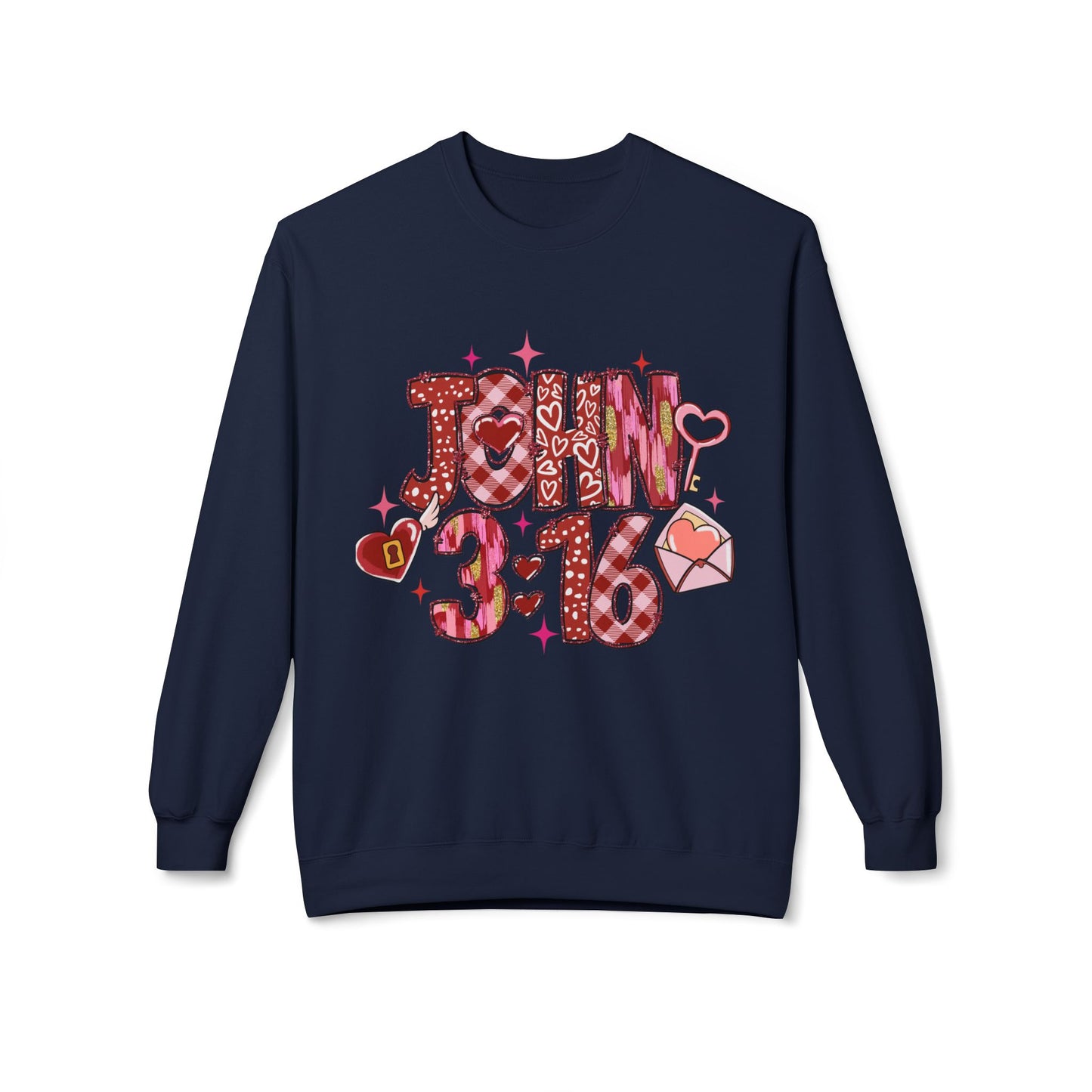 Valentines Unisex Midweight Softstyle Fleece Crewneck Sweatshirt