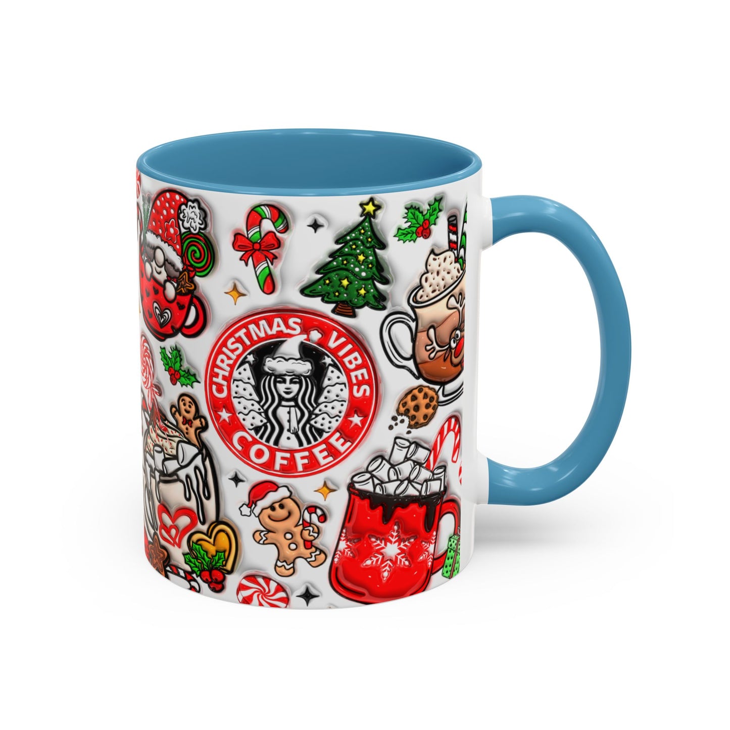 Christmas Accent Coffee Mug (11, 15oz)