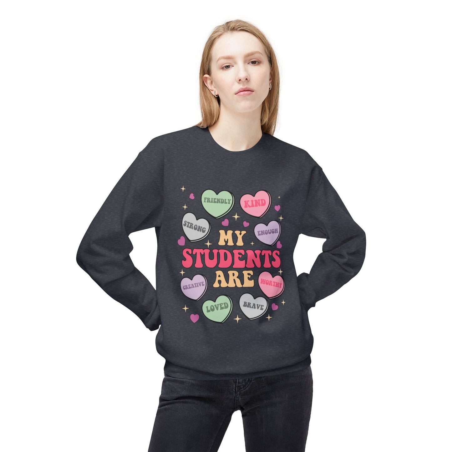 Valentines Unisex Midweight Softstyle Fleece Crewneck Sweatshirt