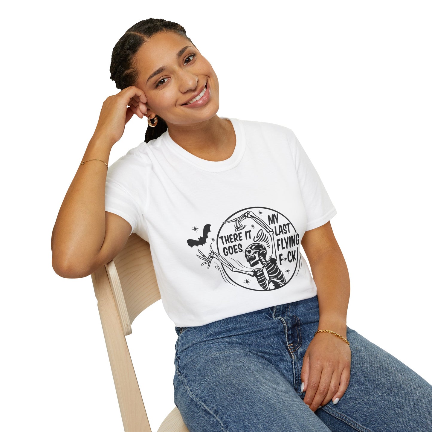 Funny Graphic Tee, There It Goes My Last Flying F*ck Shirt, Casual Wear, Gift for Friends, Relaxed Style, Humor Apparel