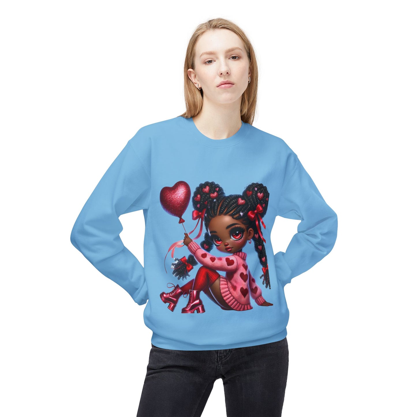 Valentines Unisex Midweight Softstyle Fleece Crewneck Sweatshirt