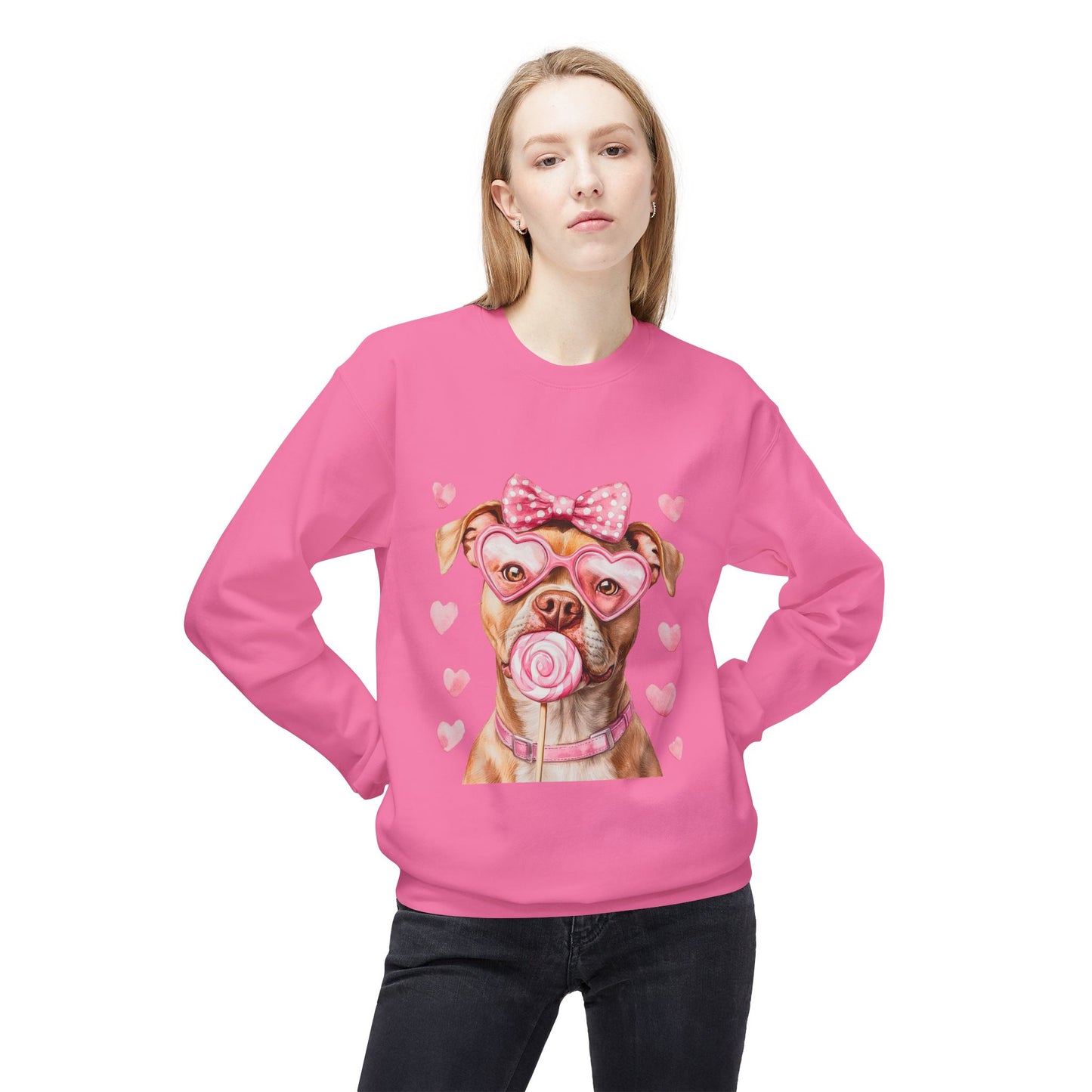 Valentines Unisex Midweight Softstyle Fleece Crewneck Sweatshirt