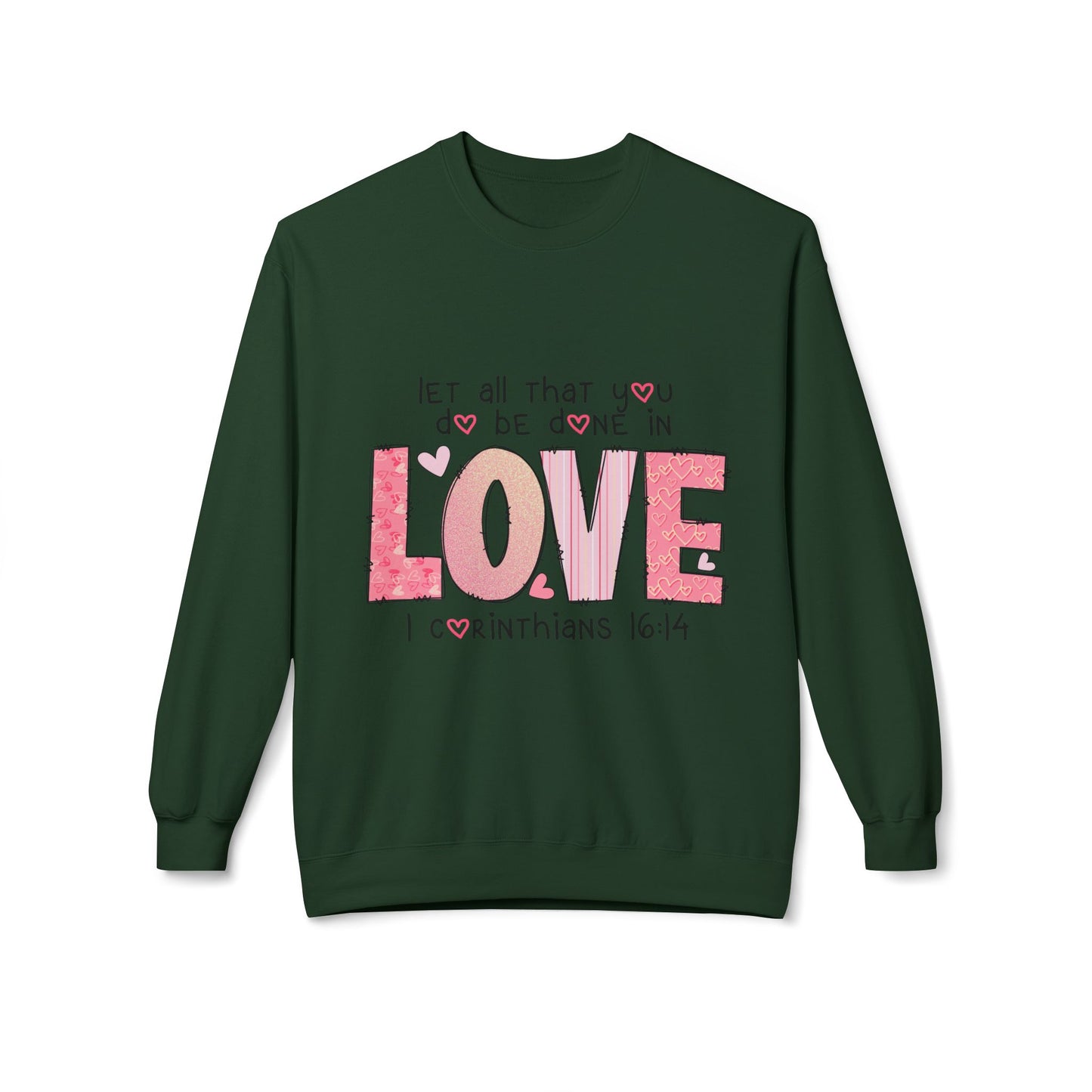 Valentines Unisex Midweight Softstyle Fleece Crewneck Sweatshirt