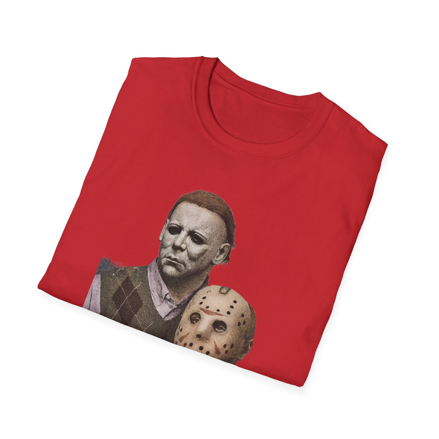 Horror Movie Character T-Shirt | Unisex Softstyle Tee, Scary Graphic Tee, Perfect for Halloween, Horror Fans, Movie Lovers