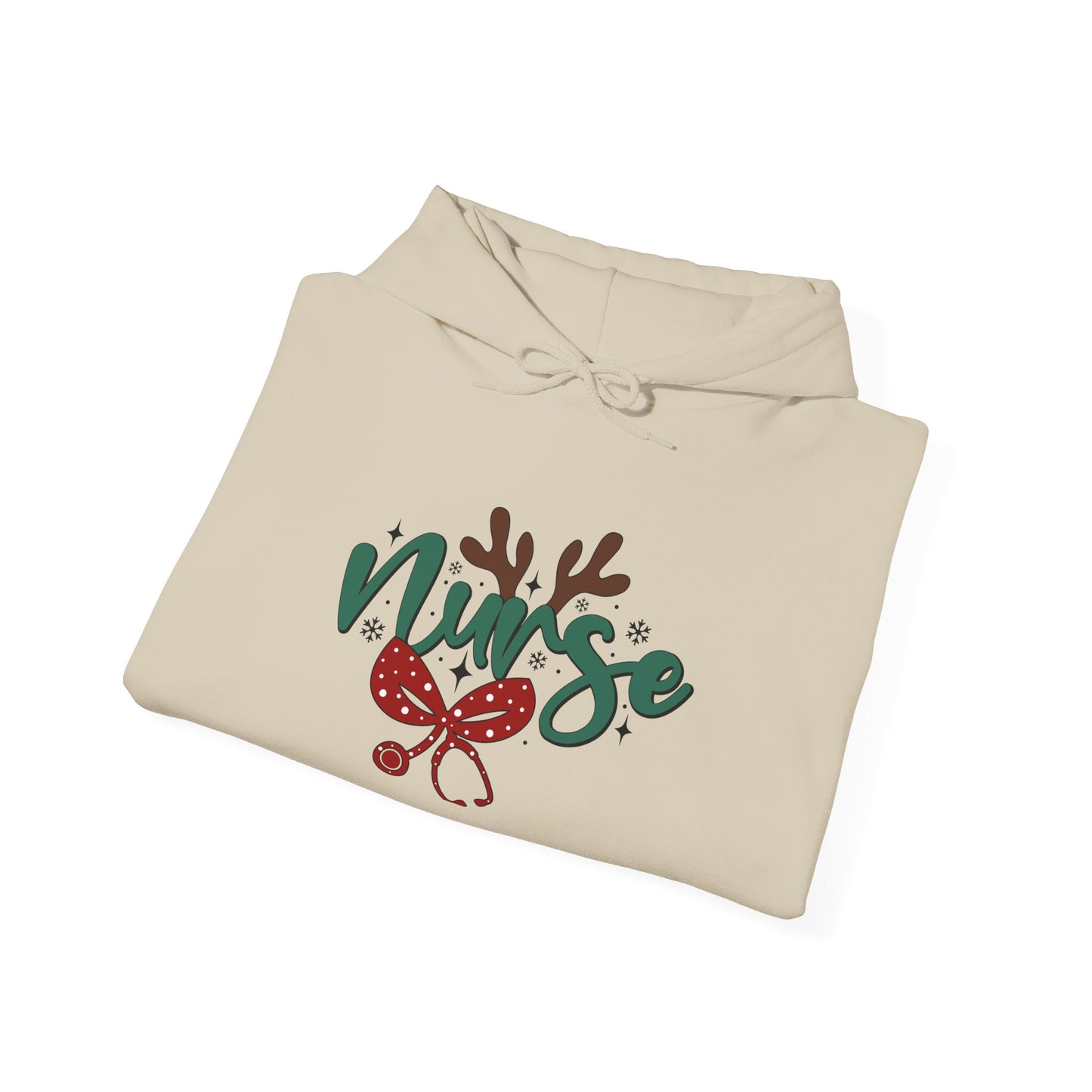 Festive Nurse Hoodie | Holiday Sweatshirt, Christmas Gift for Nurses, Cozy Winter Wear, Fun Nursing Apparel