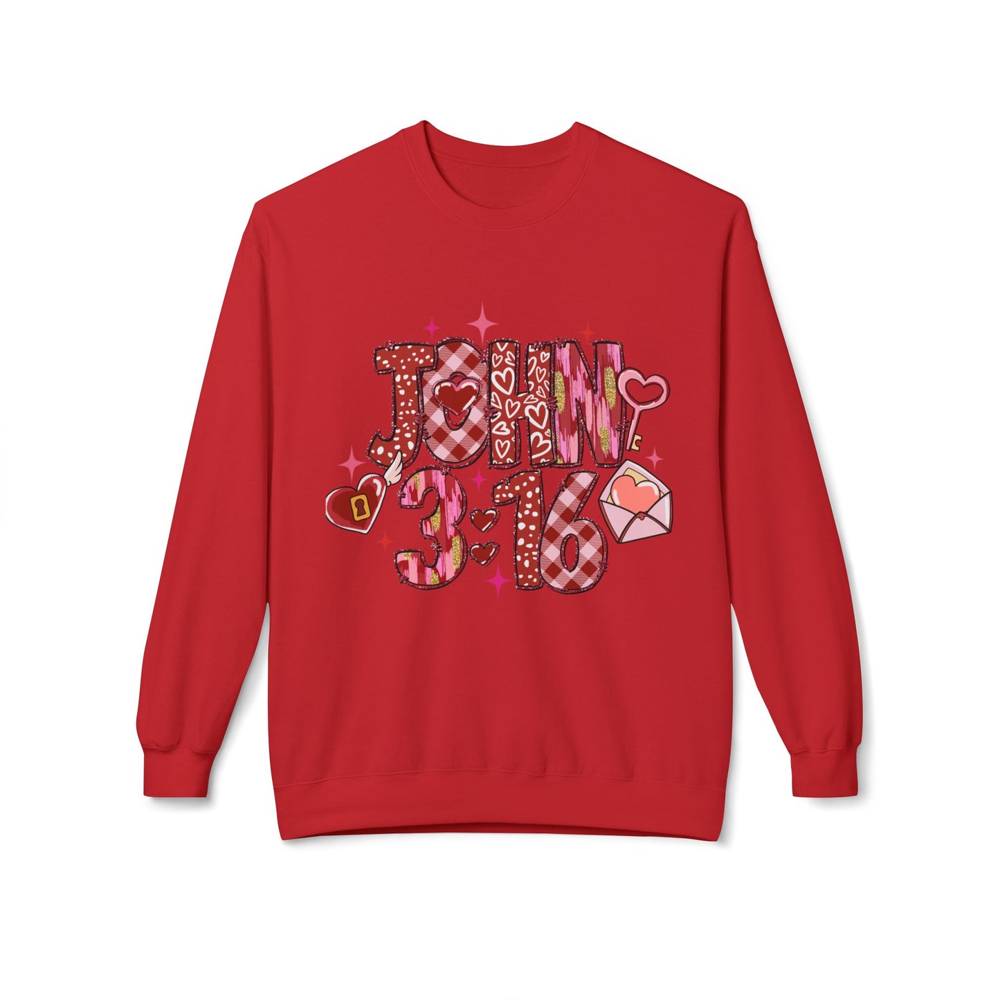 Valentines Unisex Midweight Softstyle Fleece Crewneck Sweatshirt