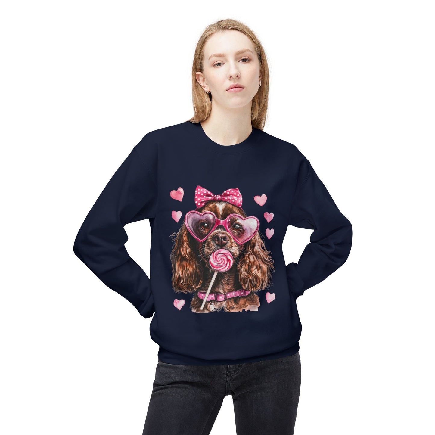 Valentines Unisex Midweight Softstyle Fleece Crewneck Sweatshirt