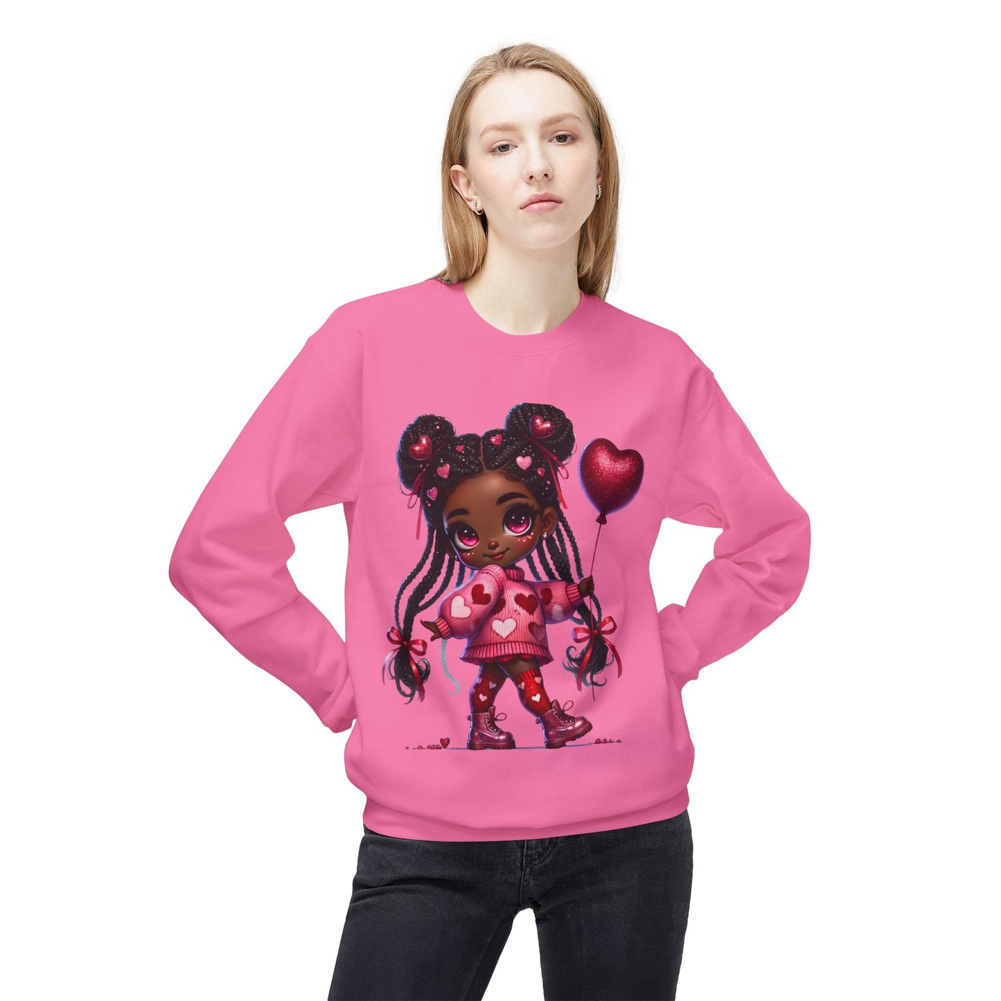 Valentines Unisex Midweight Softstyle Fleece Crewneck Sweatshirt