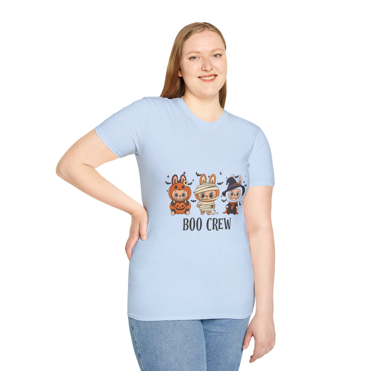 Boo Crew Halloween T-Shirt, Unisex Softstyle Tee, Cute Halloween Shirt, Fall Festival Apparel, Spooky Season Gift, Trick or Treat Top