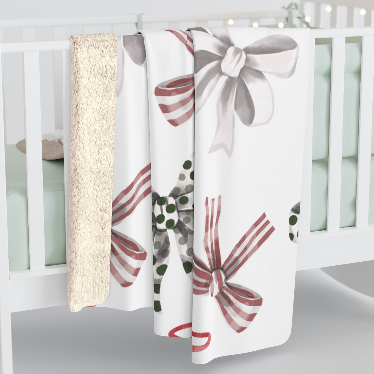 Christmas Bow Blanket
