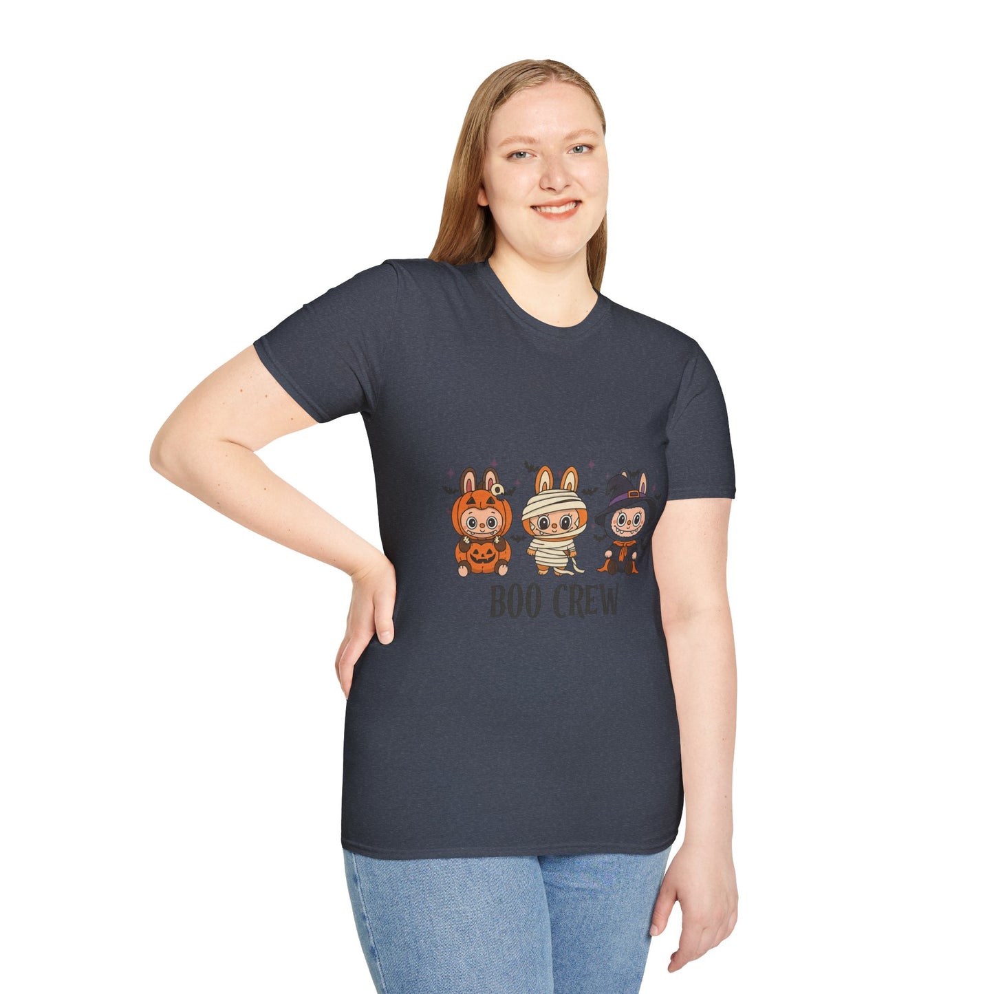 Boo Crew Halloween T-Shirt, Unisex Softstyle Tee, Cute Halloween Shirt, Fall Festival Apparel, Spooky Season Gift, Trick or Treat Top