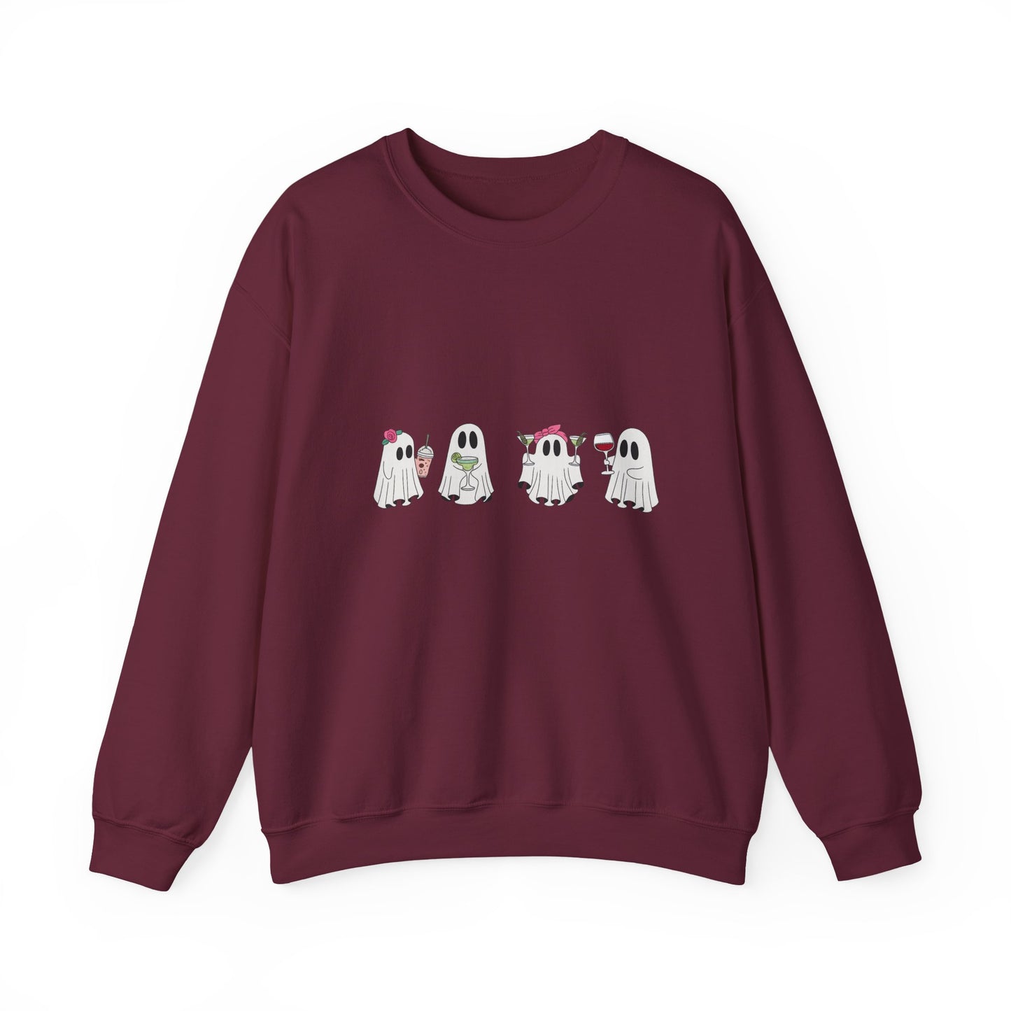 Ghostly Fun Unisex Sweatshirt - Cozy Halloween Apparel, Fall Fashion, Spooky Season Style, Gift for Ghost Lovers, Casual Comfort