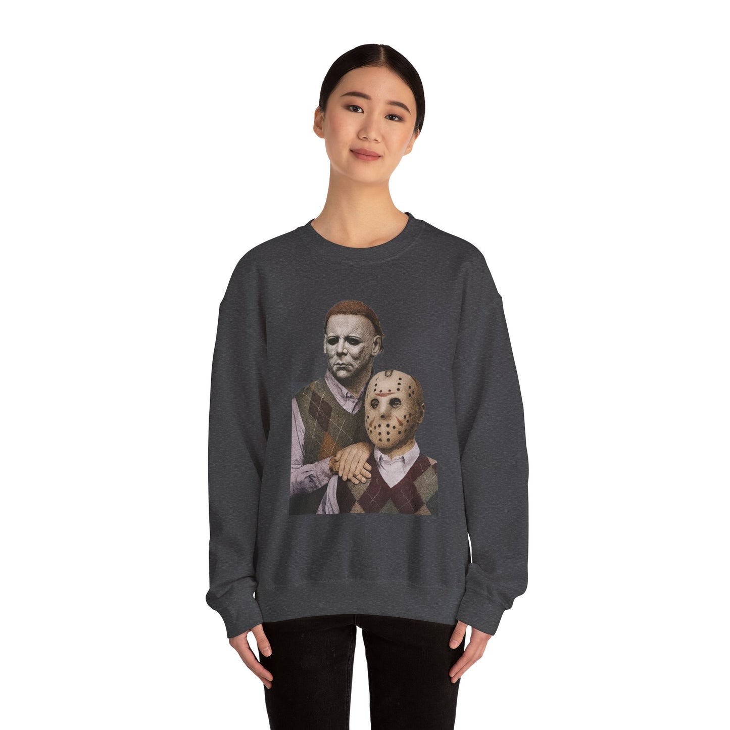 Horror Movie Sweatshirt: Scary Crewneck for Halloween, Cosplay, Horror Fans, Unisex Gift, Cozy Pullover