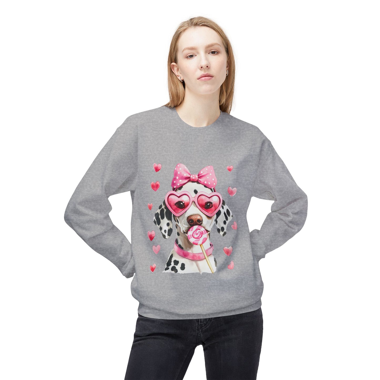 Valentines Unisex Midweight Softstyle Fleece Crewneck Sweatshirt