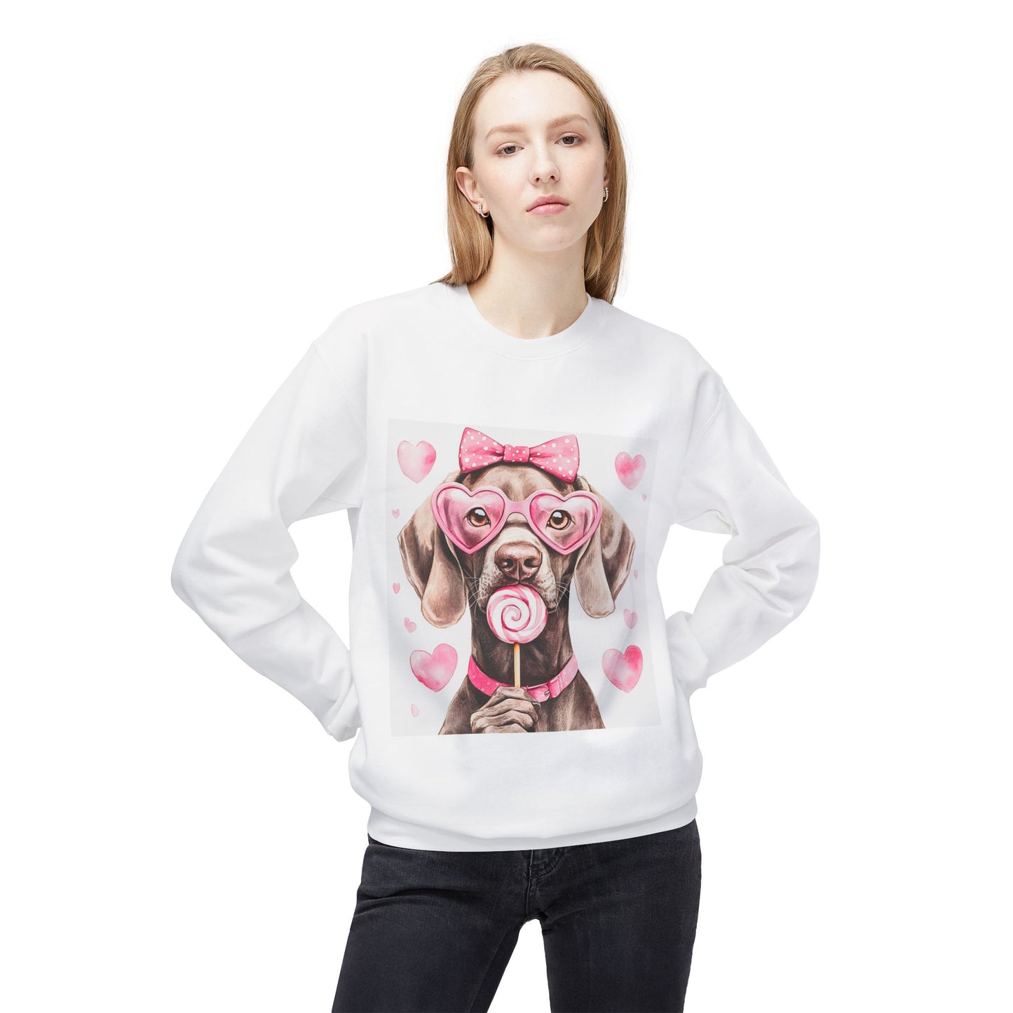 Valentines Unisex Midweight Softstyle Fleece Crewneck Sweatshirt