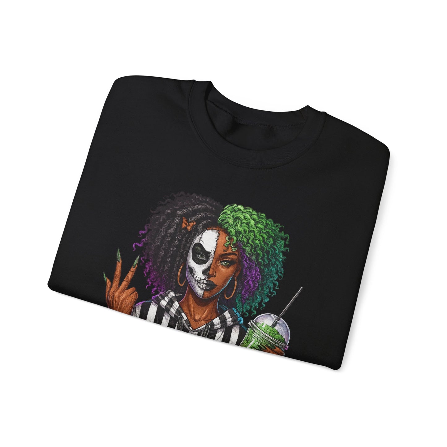 Vibrant Graphic Sweatshirt - Perfect for Creative Souls | Comfy Crewneck | Gift for Moms, Halloween, Trendy Outfits, Streetwear, Art Lovers