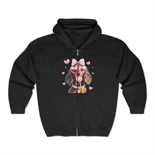 Valentines Unisex Heavy Blend™ Full Zip Hooded Sweatshirt