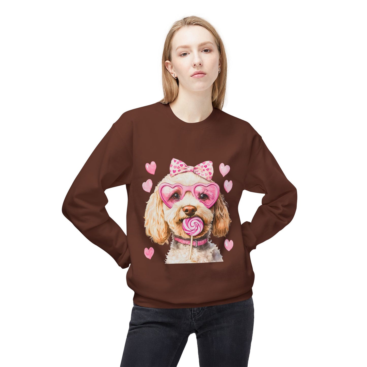 Valentines Unisex Midweight Softstyle Fleece Crewneck Sweatshirt
