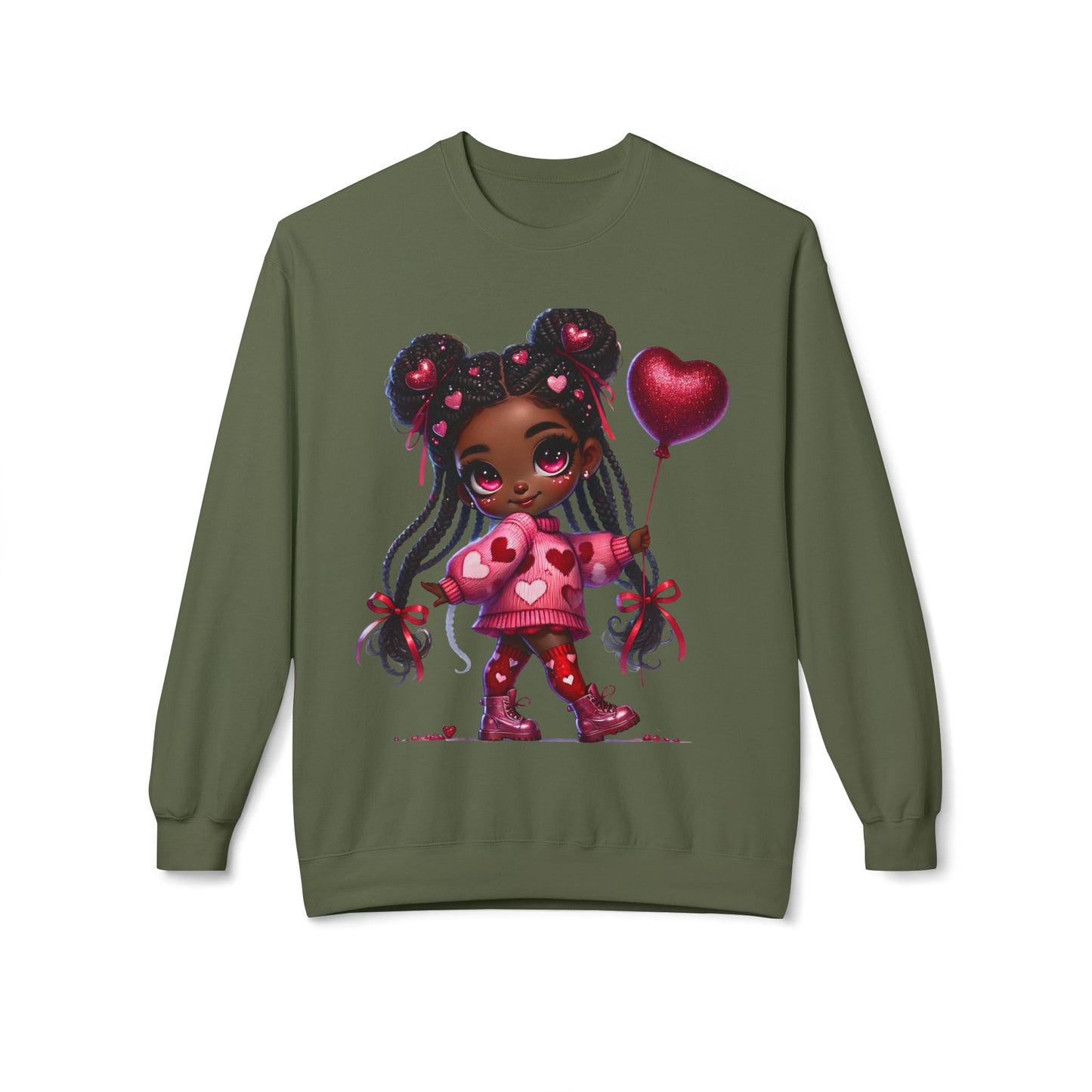 Valentines Unisex Midweight Softstyle Fleece Crewneck Sweatshirt
