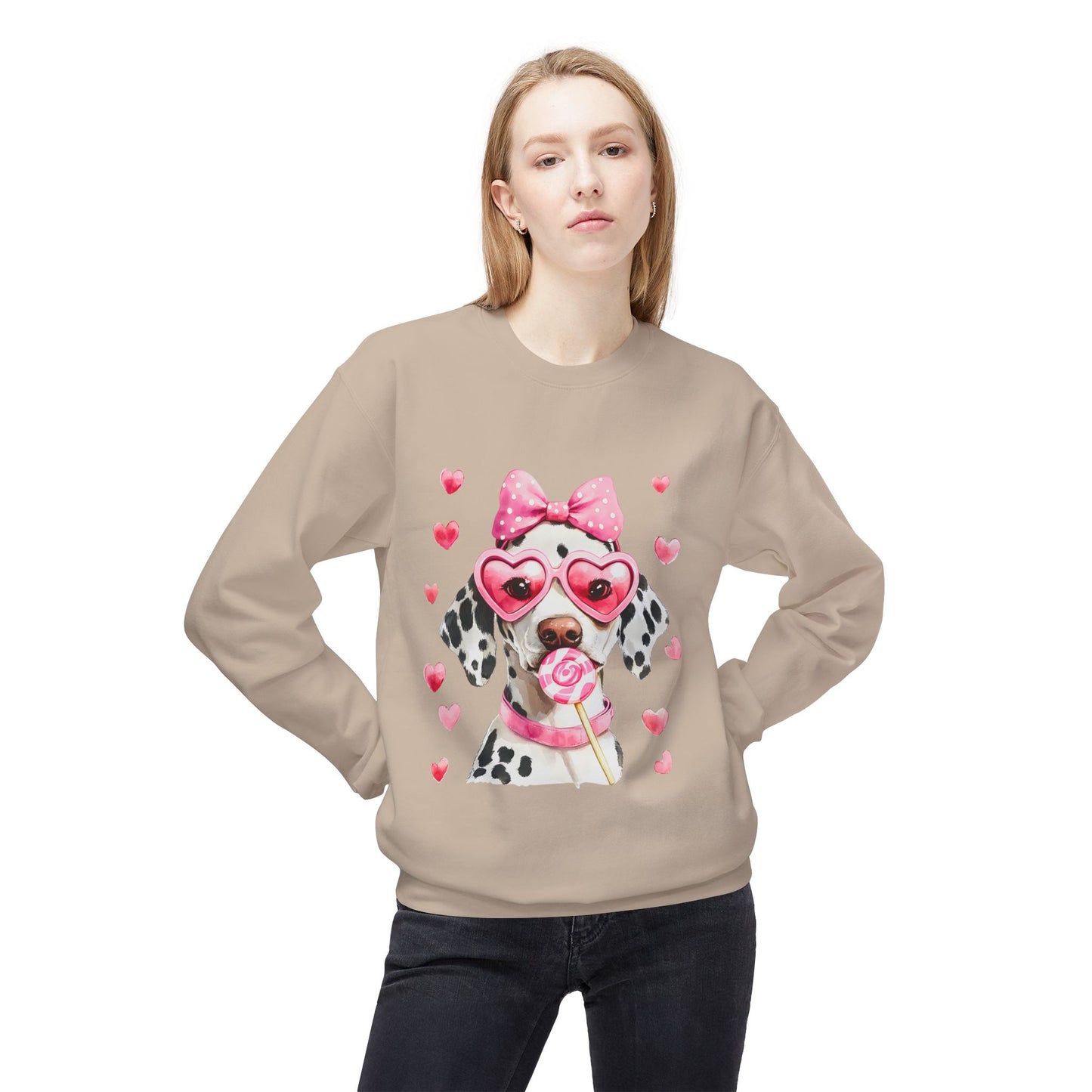 Valentines Unisex Midweight Softstyle Fleece Crewneck Sweatshirt
