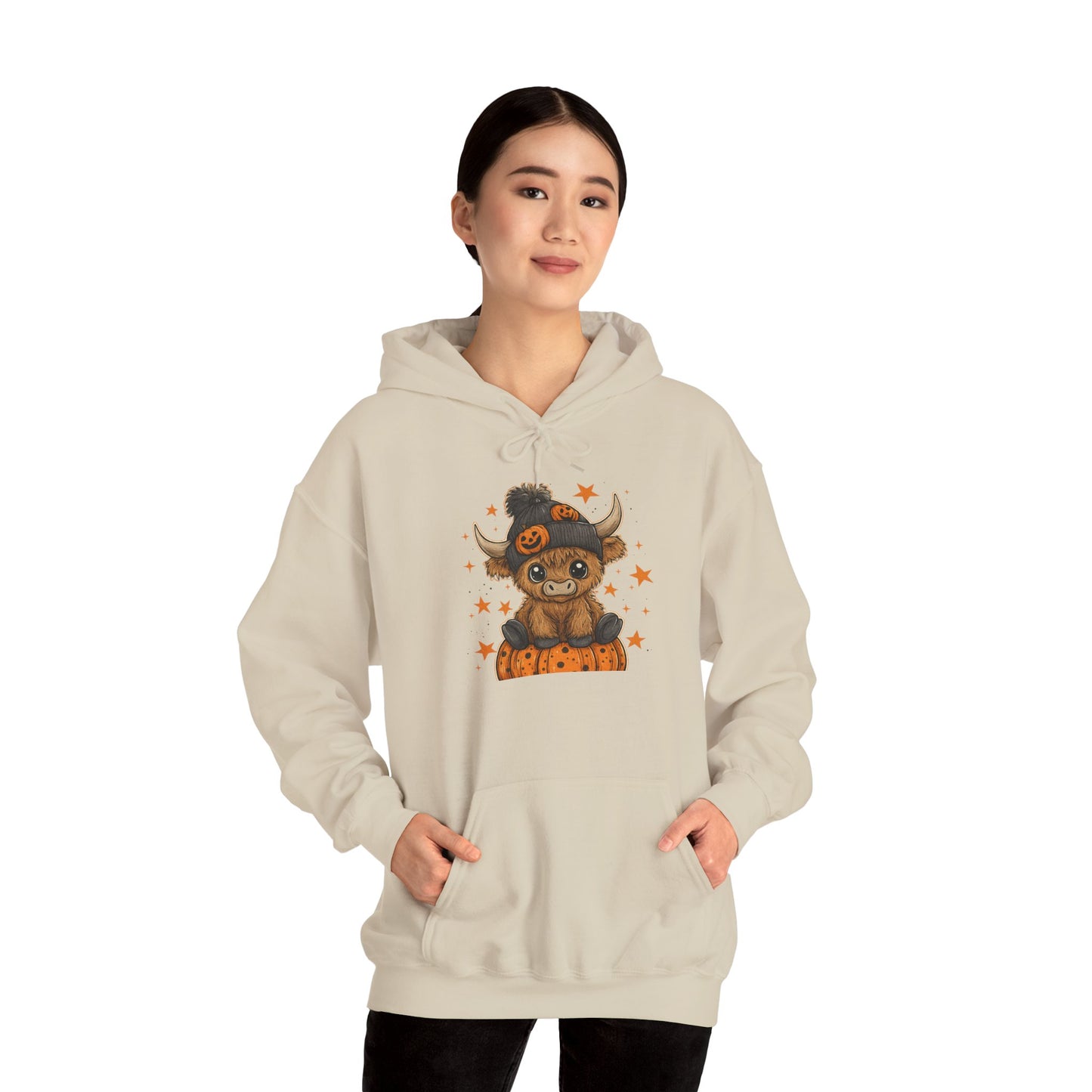 Cute Halloween Hoodie with Pumpkin Design, Fall Fashion, Costume Party Hoodie, Gift for Halloween Lovers, Unisex Fall Apparel