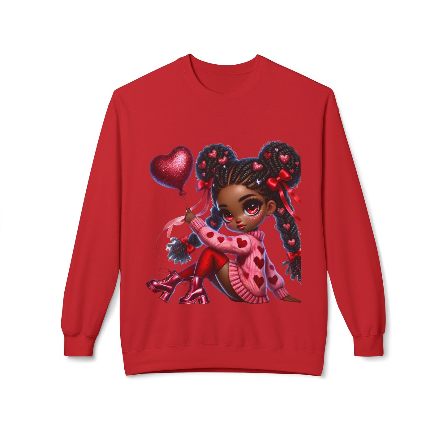 Valentines Unisex Midweight Softstyle Fleece Crewneck Sweatshirt