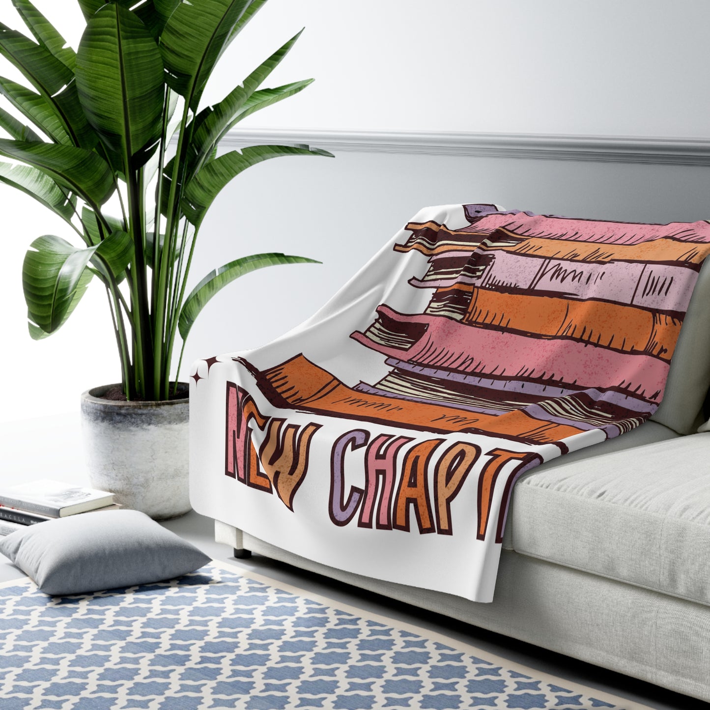 New Year Sherpa Fleece Blanket