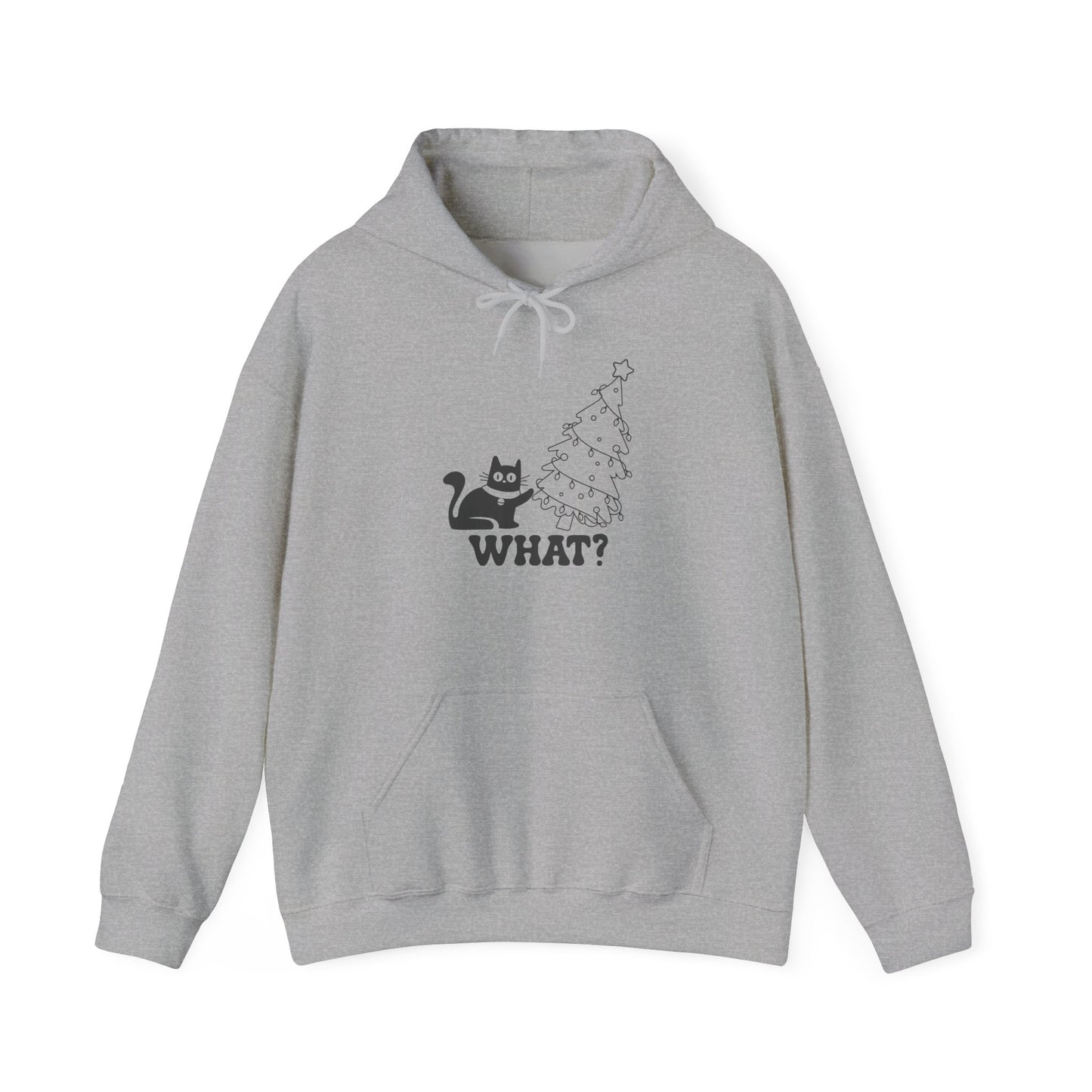Funny Cat Christmas Hoodie, Cozy Hoodie for Cat Lovers, Gift for Pet Owners, Holiday Apparel, Unisex Hoodie