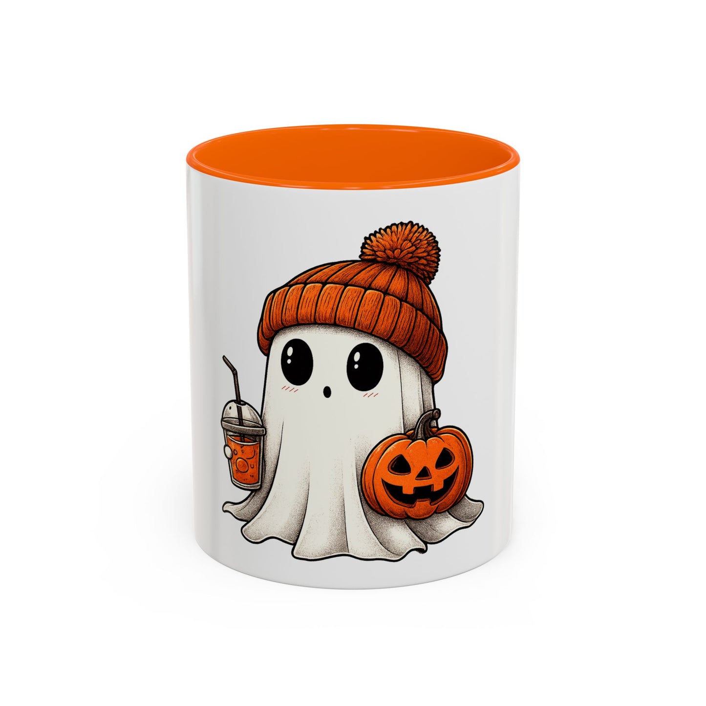 Halloween Ghost Coffee Mug, Funny Mug for Spooky Season, Pumpkin Mug, Gift for Ghost Lovers, Cute Halloween Decor