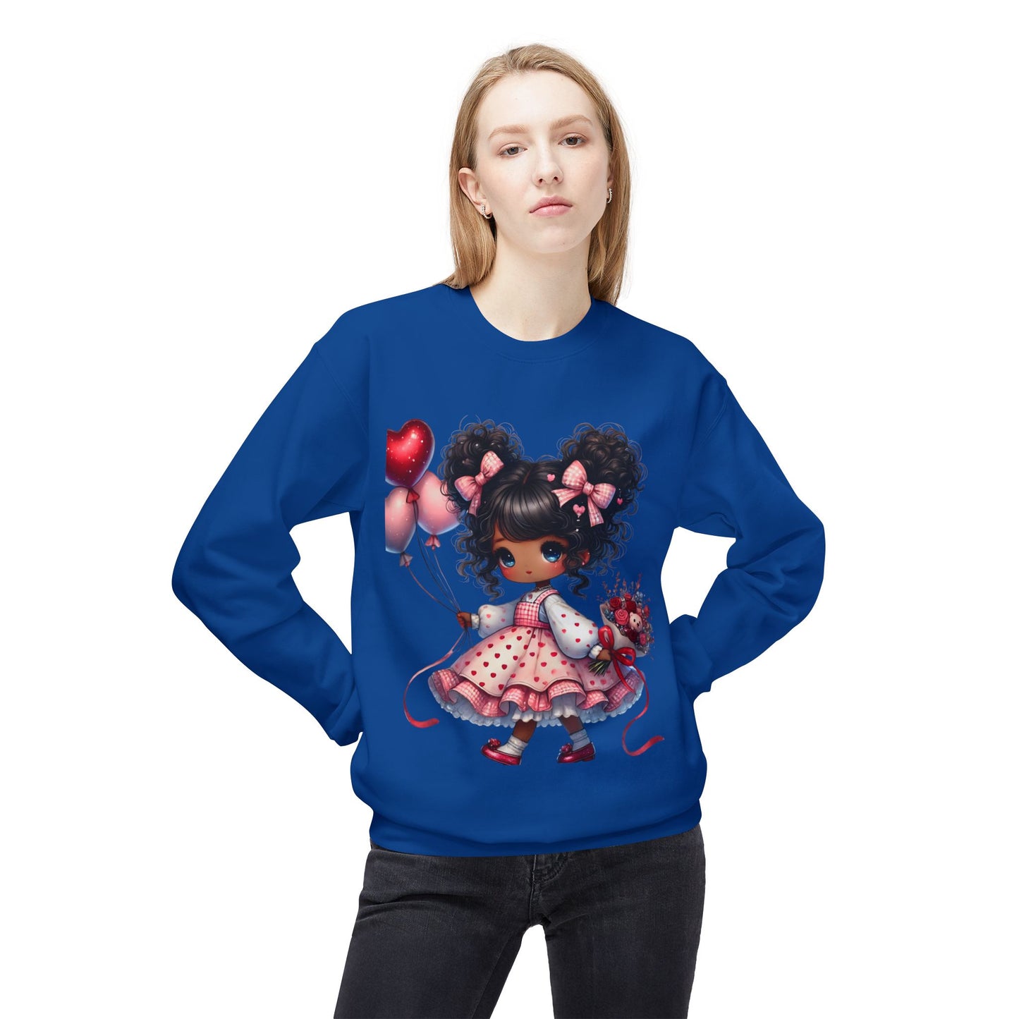 Valentines Unisex Midweight Softstyle Fleece Crewneck Sweatshirt
