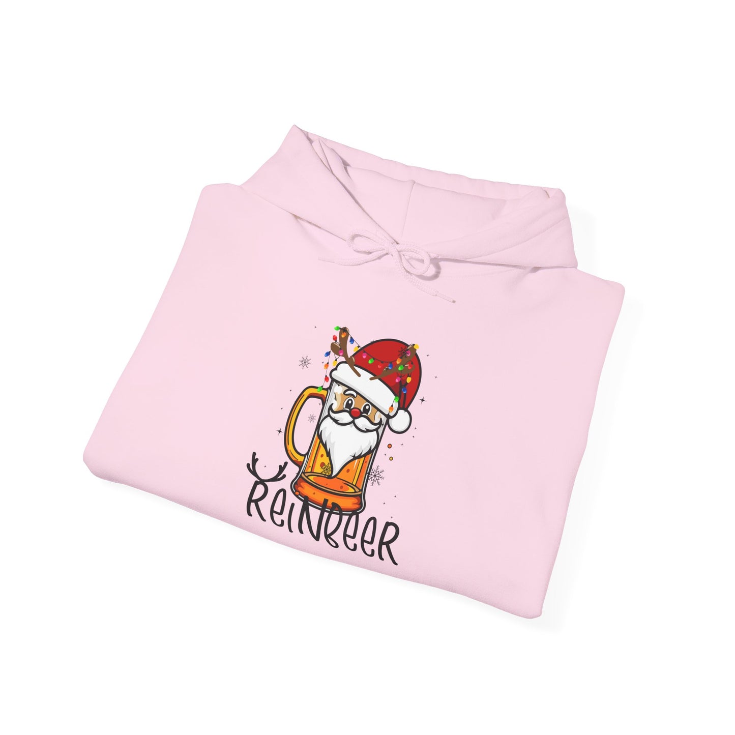 Festive Reindeer Hoodie, Christmas Hoodie, Cozy Holiday Gift, Ugly Hoodie Party, Winter Vibes Apparel