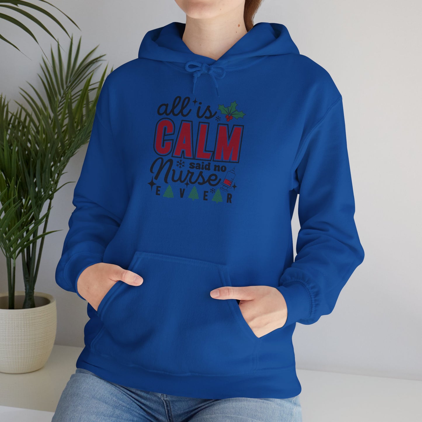 Festive Nurse Hooded Hoodie - Cozy Holiday Gift for Nurses - Christmas Apparel, Cute Hoodie, Nurse Life Hoodie, Xmas Gift Idea