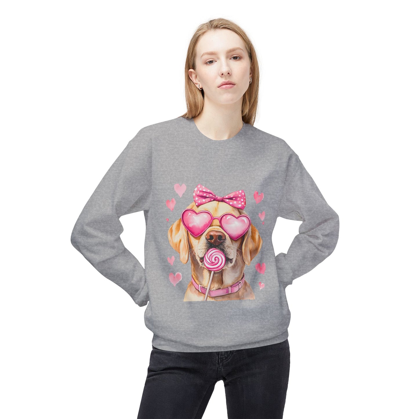 Valentines Unisex Midweight Softstyle Fleece Crewneck Sweatshirt