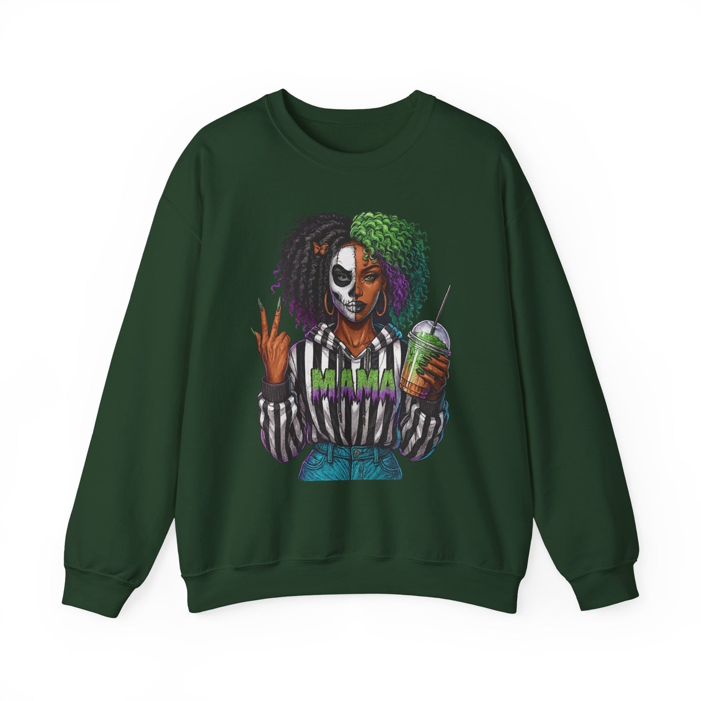 Vibrant Graphic Sweatshirt - Perfect for Creative Souls | Comfy Crewneck | Gift for Moms, Halloween, Trendy Outfits, Streetwear, Art Lovers