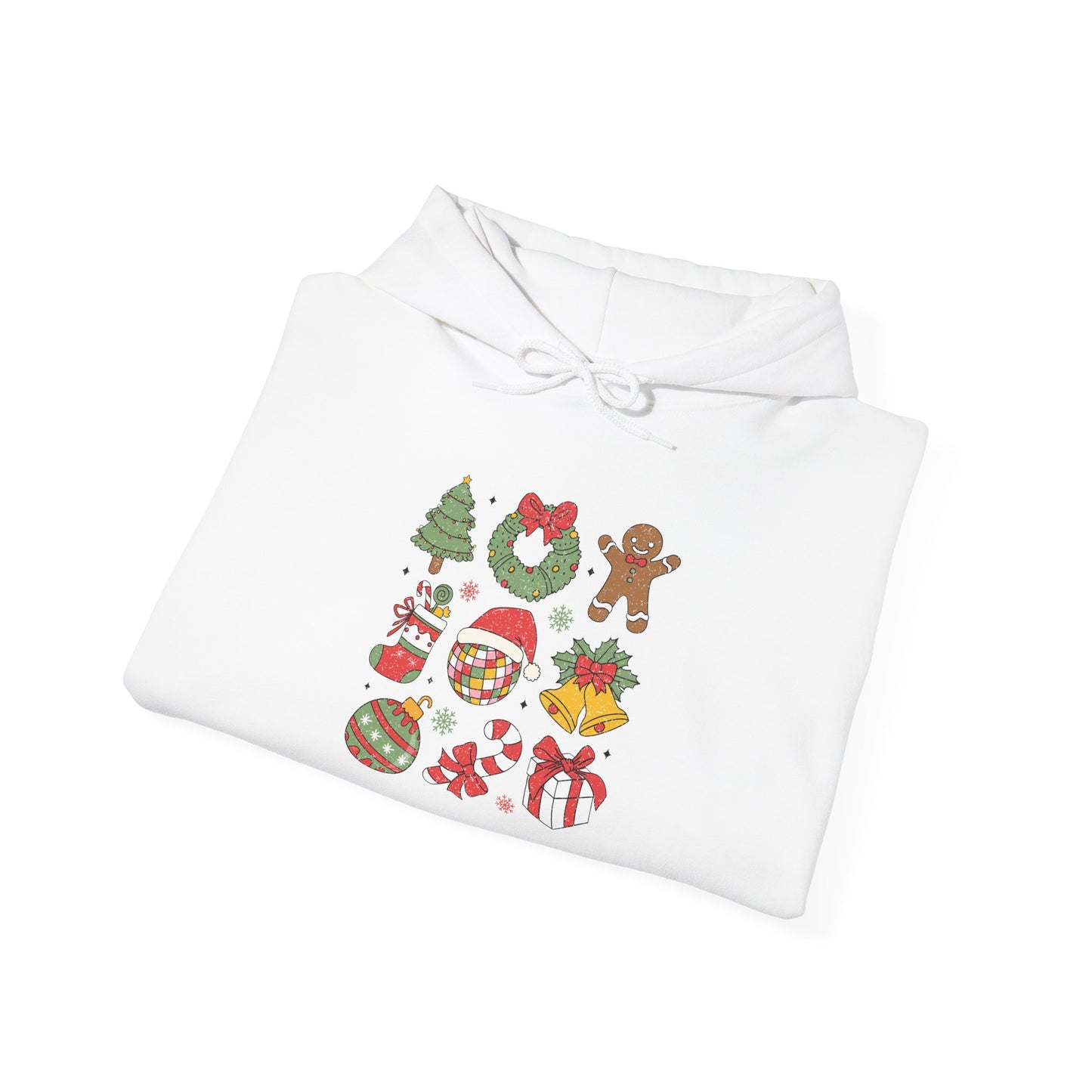 Festive Holiday Hoodie, Cozy Sweatshirt for Christmas, Unisex Holiday Apparel, Winter Gift Idea, Cute Sweatshirt with Holiday Designs