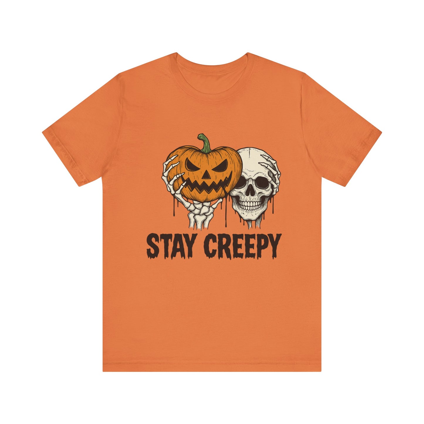 Halloween Graphic Tee - Stay Creepy Unisex Shirt, Fall Fashion, Spooky Halloween Apparel, Casual Wear, Gift for Halloween Lovers