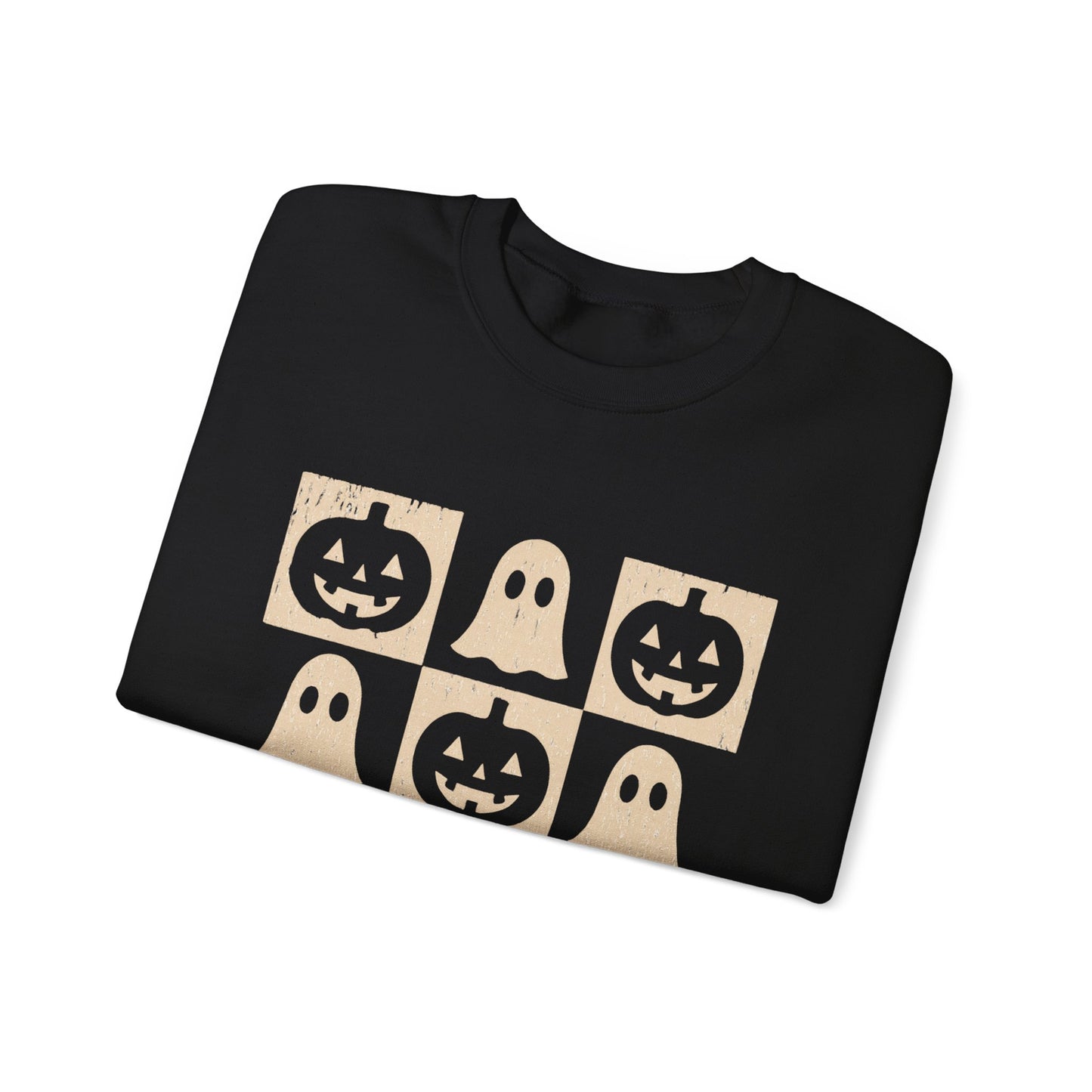 Halloween Ghosts Sweatshirt, Cozy Fall Sweater, Unisex Crewneck for Halloween, Cute Ghost Design, Perfect for Autumn Celebrations