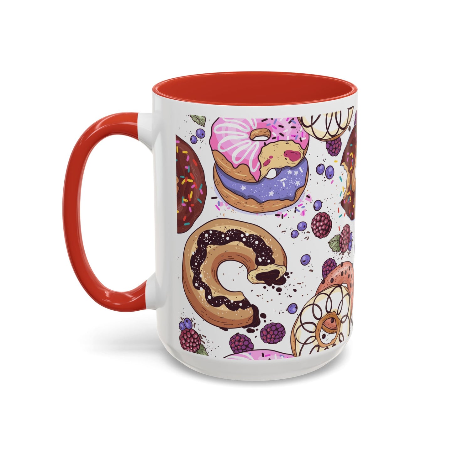 Doughnut Accent Coffee Mug (11, 15oz)