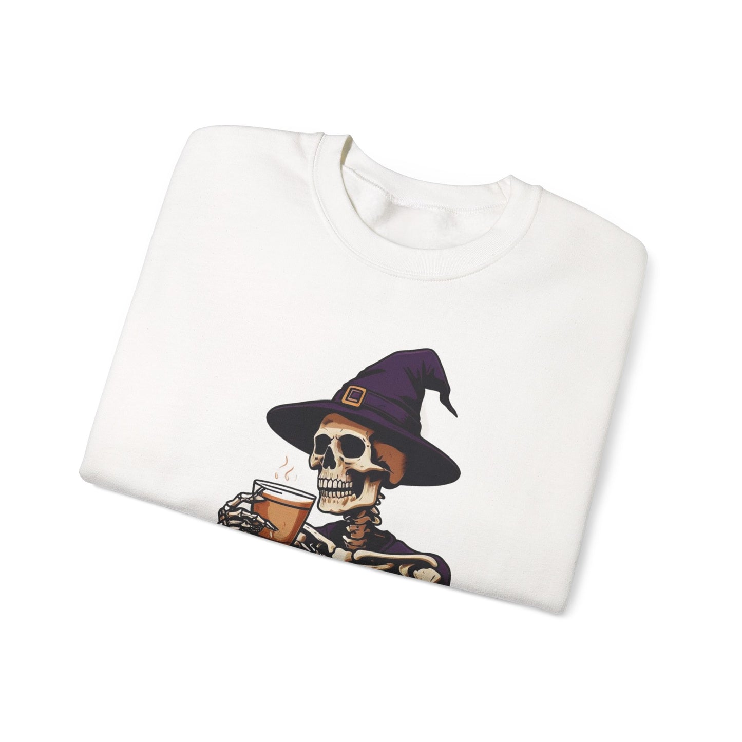 Spooky Skeleton Halloween Sweatshirt, Unisex Crewneck, Cozy Fall Fashion, Halloween Costume, Party Apparel, Ideal for Trick or Treat