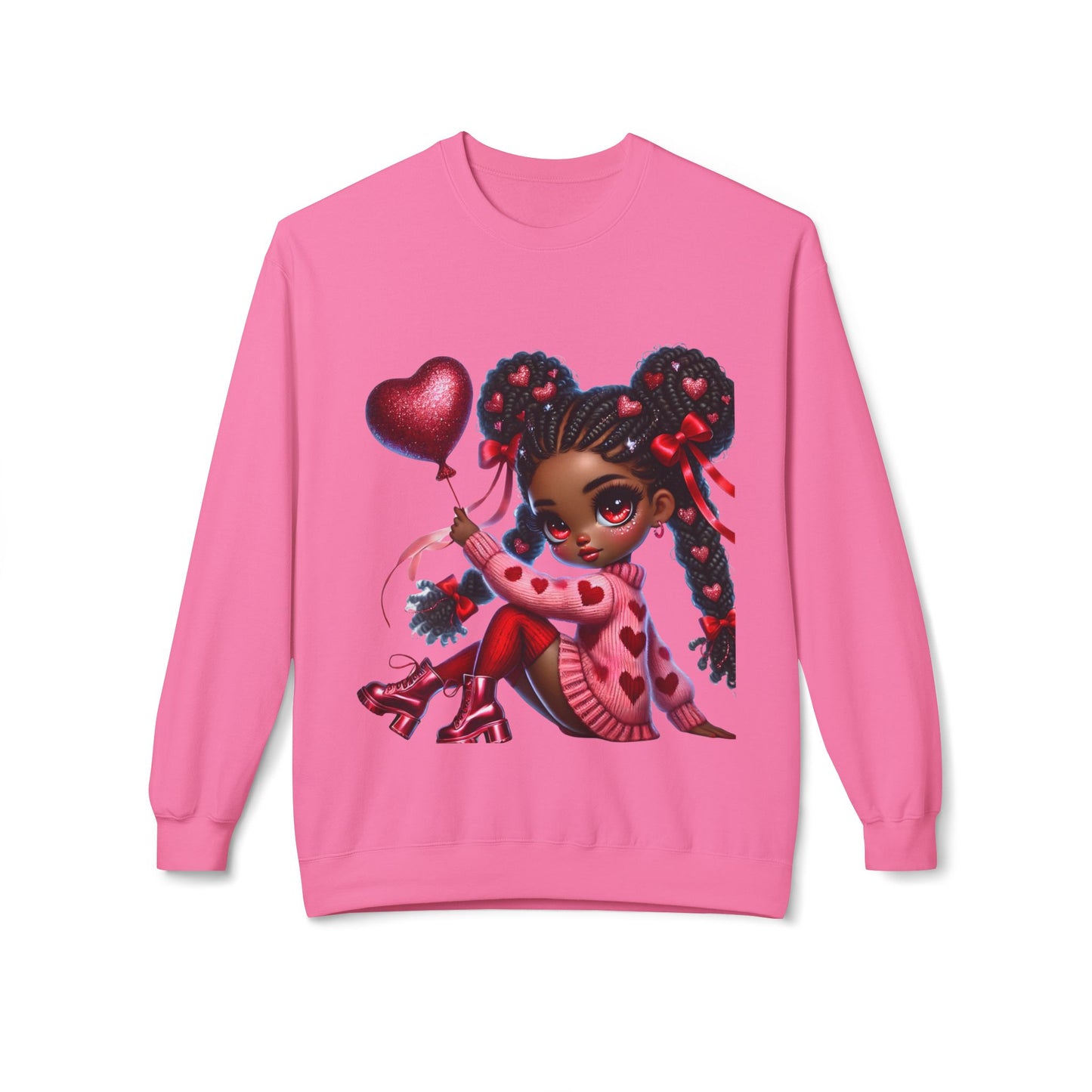 Valentines Unisex Midweight Softstyle Fleece Crewneck Sweatshirt