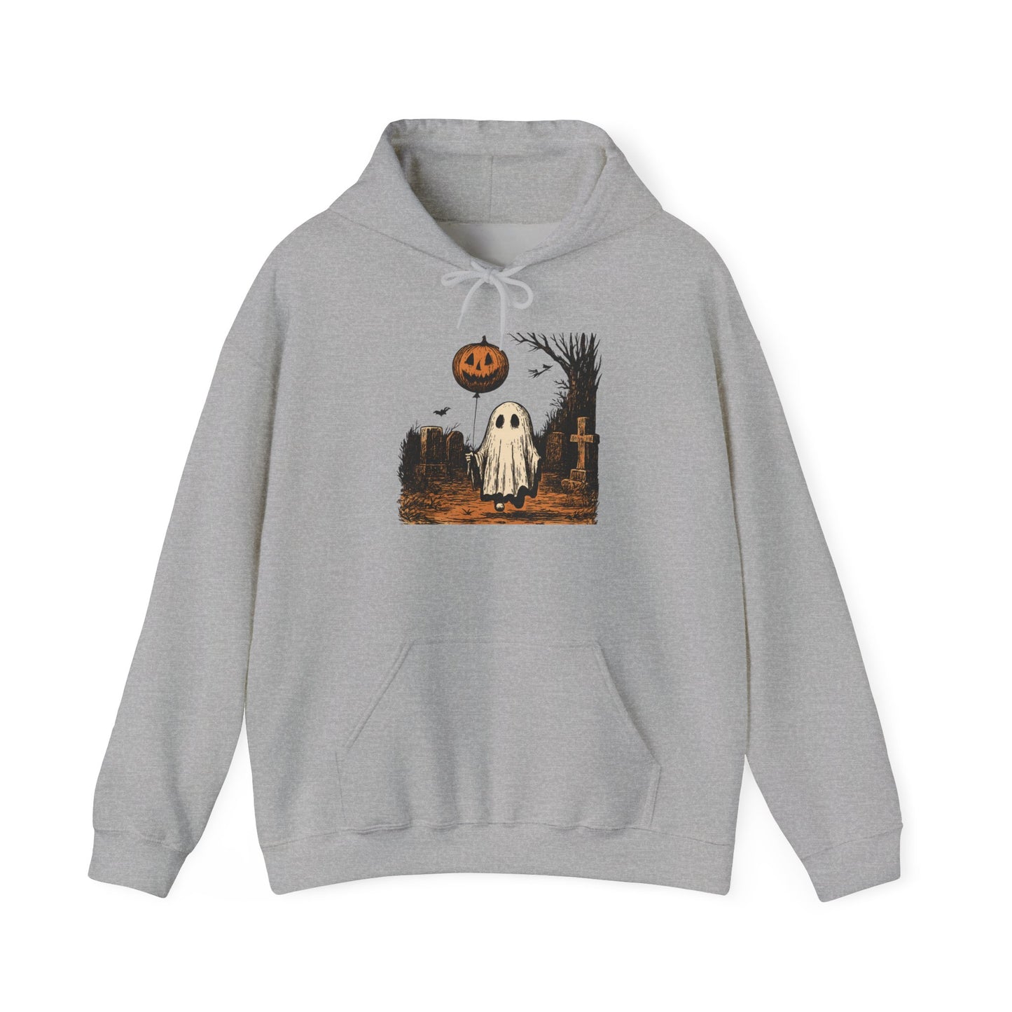 Halloween Ghost Hoodie, Cozy Unisex Hoodie, Spooky Season Apparel, Fall Fashion, Trick or Treat Gift