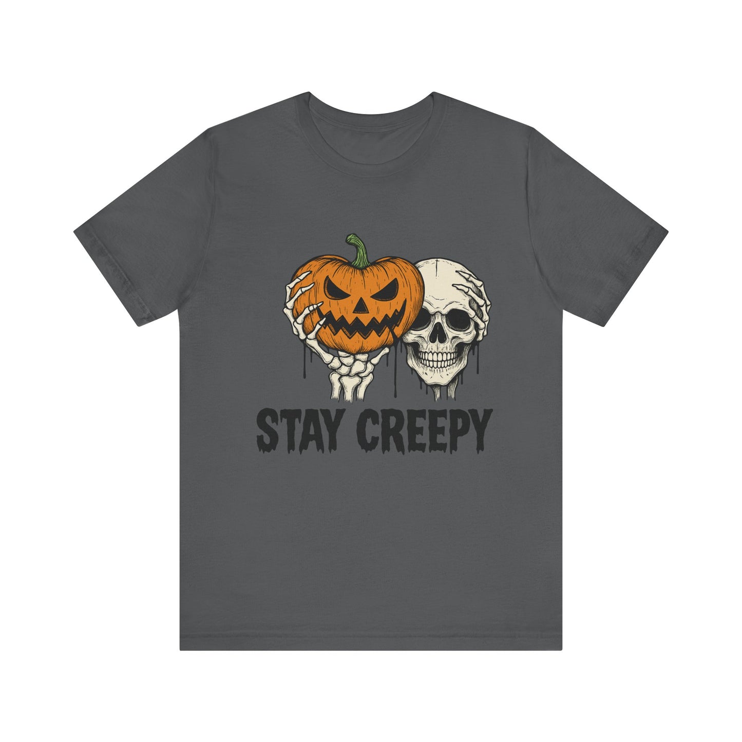 Halloween Graphic Tee - Stay Creepy Unisex Shirt, Fall Fashion, Spooky Halloween Apparel, Casual Wear, Gift for Halloween Lovers