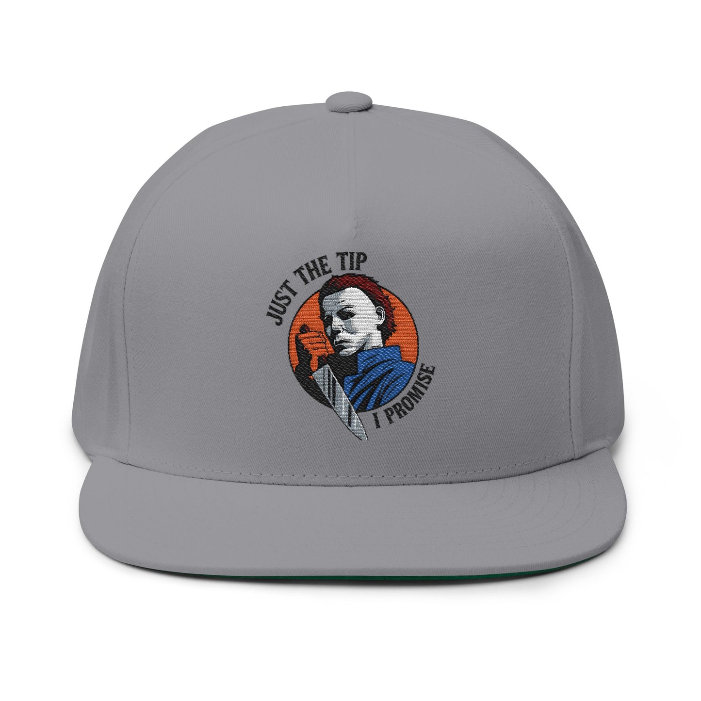 Embroidered Flat Bill Cap - Just the Tip I Promise, Fashion Hat, Dad Hat, Cool Headwear, Gift for Him, Funny Cap