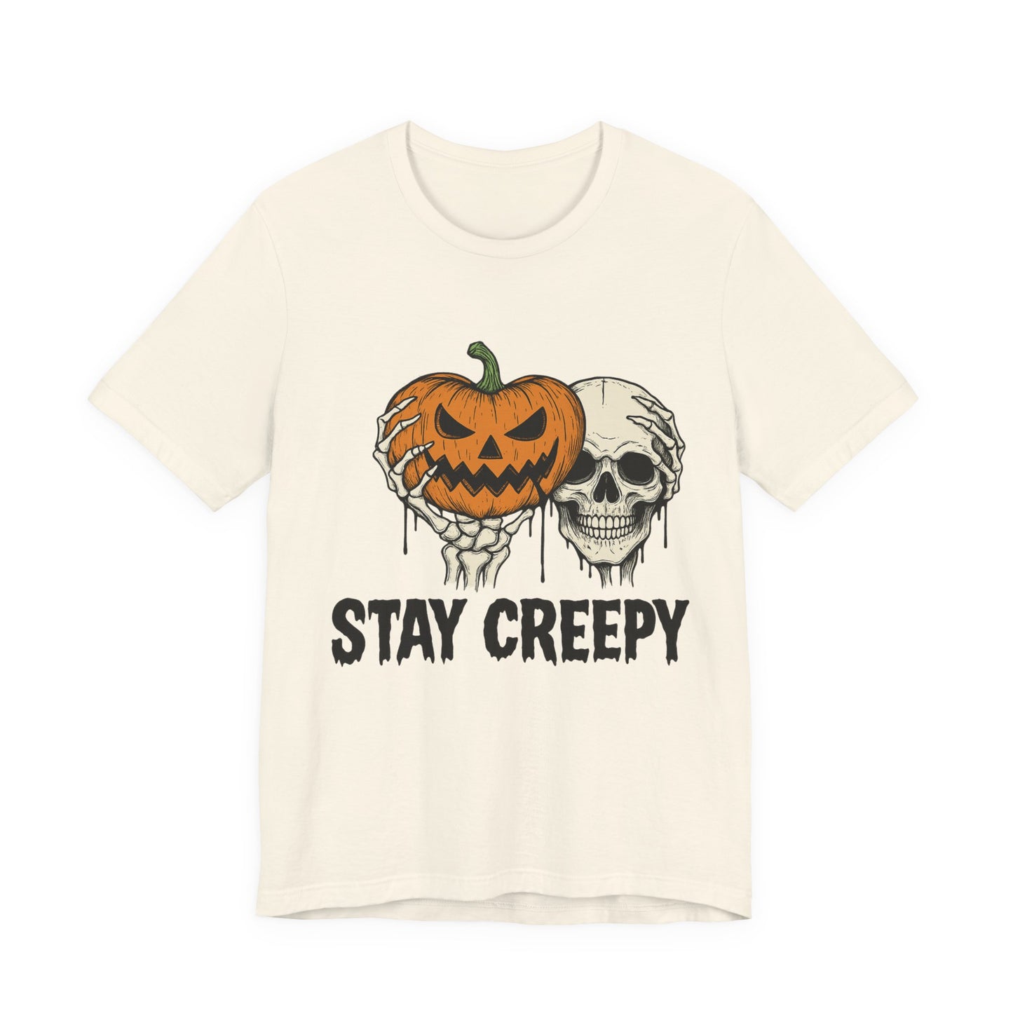 Halloween Graphic Tee - Stay Creepy Unisex Shirt, Fall Fashion, Spooky Halloween Apparel, Casual Wear, Gift for Halloween Lovers