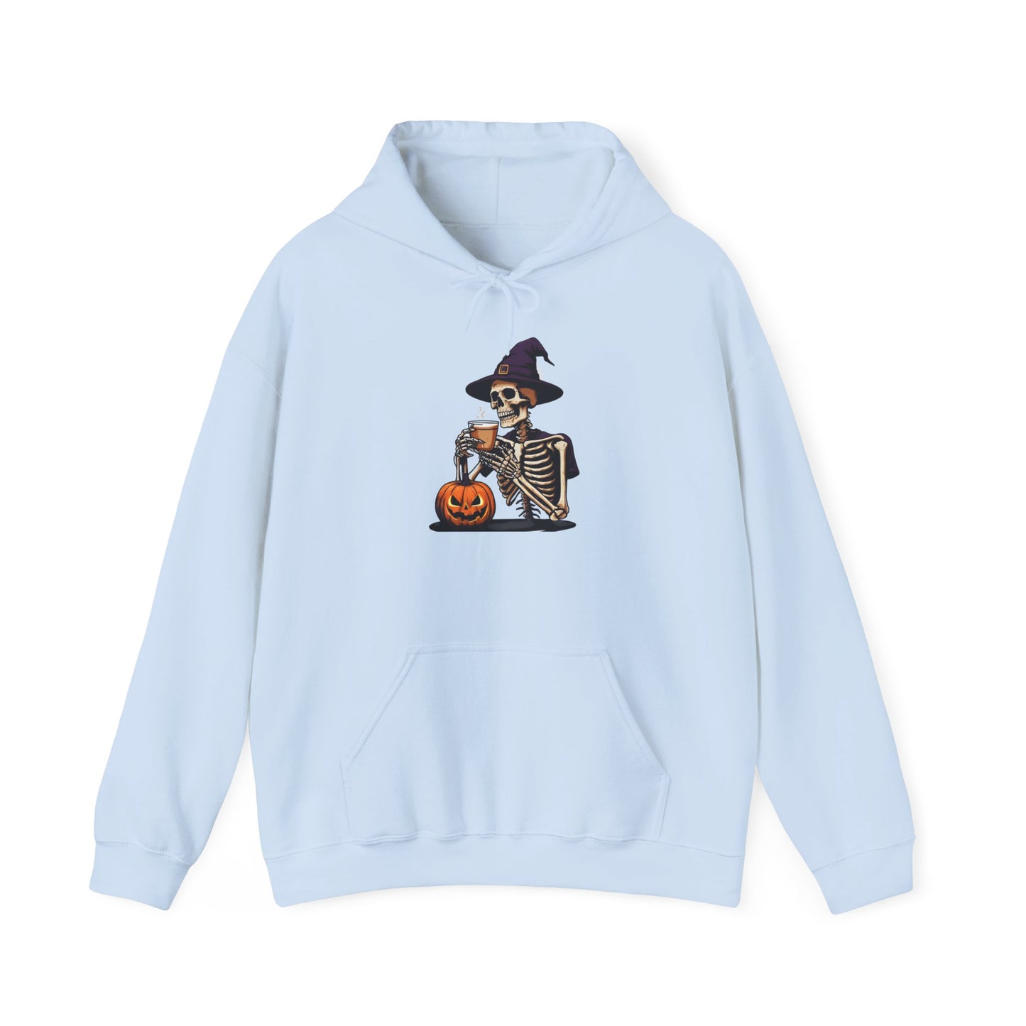 Halloween Skeleton Hoodie, Unisex Fall Sweatshirt, Spooky Season Apparel, Cozy Costume Alternative, Halloween Gift for Him/Her